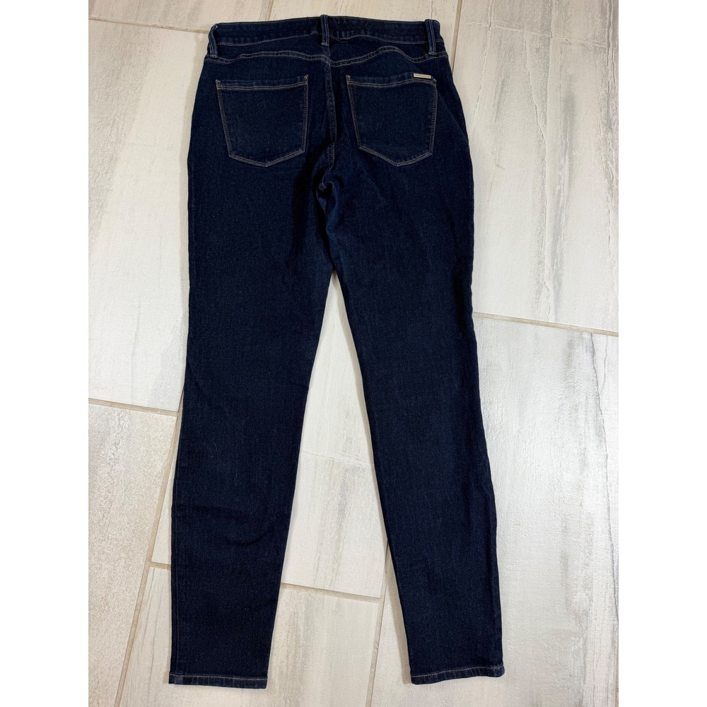 White House Black Market Womens High Rise Skinny Ankle Sculpt Jeans Dark Wash 6 - Picture 8 of 8